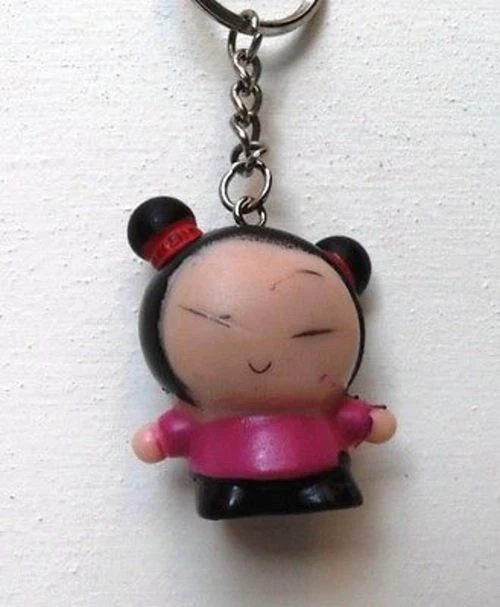 Pucca Keyrings - Portachiavi - Plastica Dura Vuota Internamente - Figura Cm.4