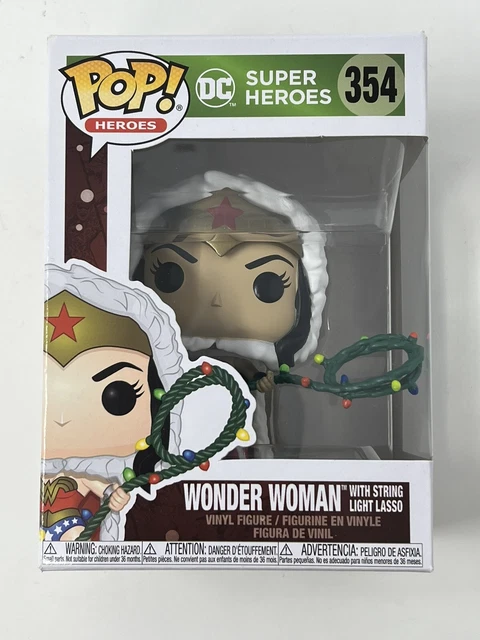 Wonder Woman with Christmas Lights Lasso Holiday #354 Funko Pop DC Heroes