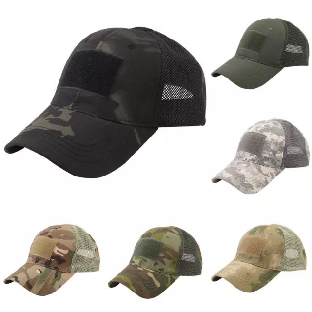 Bonnet en maille Casquettes de baseball militaire Camouflage Chapeaux de soleil