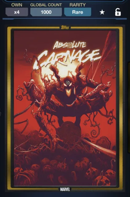 Topps Marvel Collect - 2019 Topps Comic Book Day - Gold Absolute Carnage #1