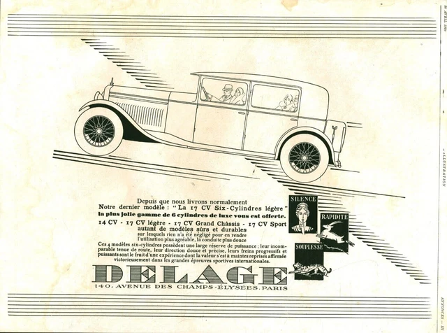 PUBLICITE AUTOMOBILE CITROEN C6 E BERLINE CONDUITE INTERIEURE DE 1929 FRENCH AD