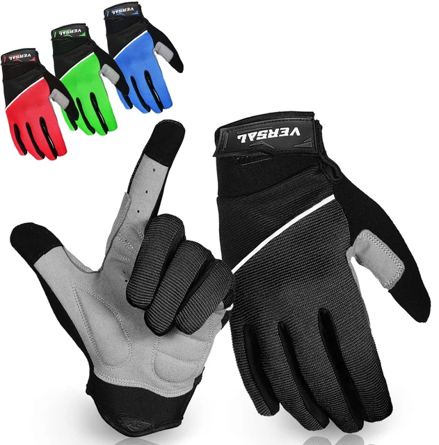 VSL Cycling Gloves Gel Palm Bicycle BMX MTB Bike Riding Full Finger Padding