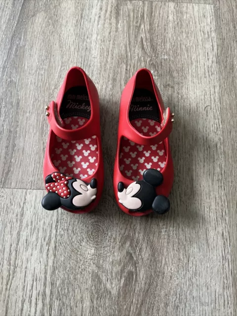 Disney Mickey and Minnie Mouse Toddler Size 7 Shoes Mini Melissa