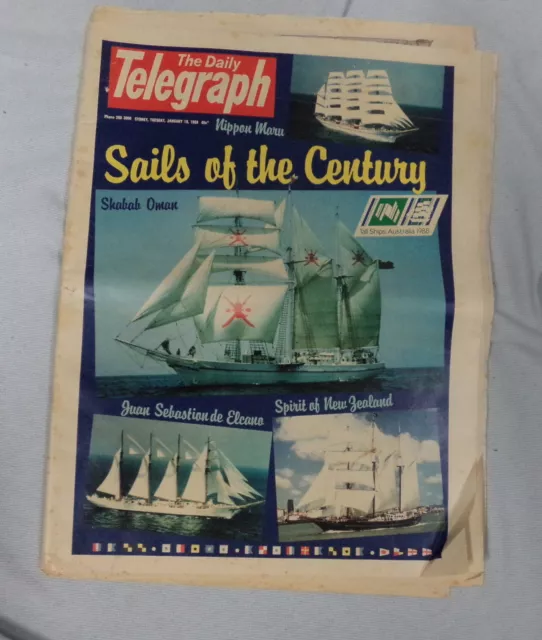 #AA. DAILY TELEGRAPH  TALL SHIPS SPECIAL  19th January 1988