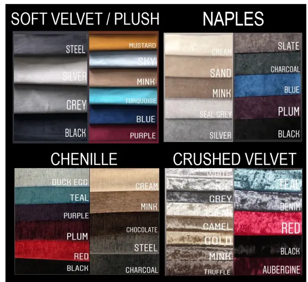 New Stylish Sleigh Scroll Chesterfield Upholstered Designer Plush Velvet Bed 3