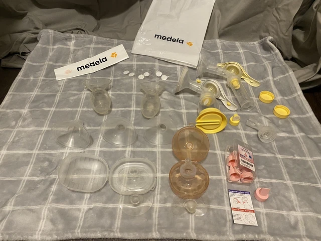 Medela Hand Pumps And Accessories Lot