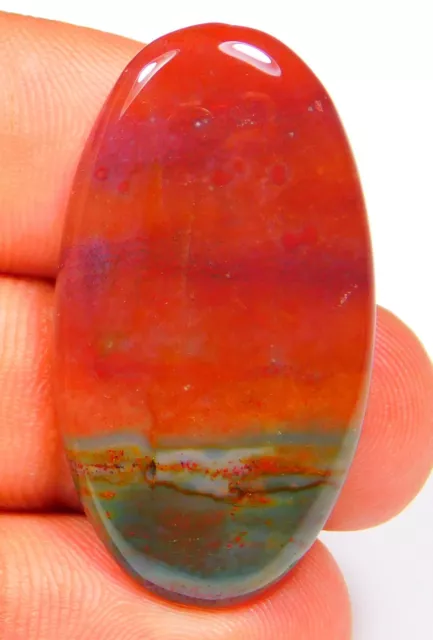 34.Ct Gorgeous Natural Multi Red Bloodstone Jasper Oval Cabochon Gemstone Bo=64