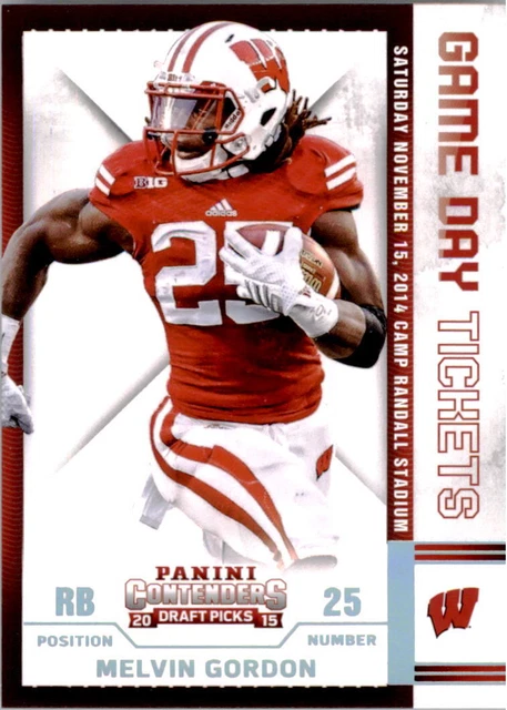 2015 Panini Contenders Draft Picks Game Day Tickets #32 Melvin Gordon III