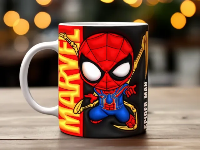TAZZA NATALIZIA GONFIATA 3D di Spiderman, Marvel Spider Man Christmas 11  EUR 21,53 - PicClick IT