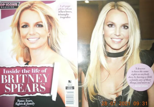 BRITNEY SPEARS pop icon INSIDE HER SIDE fame,fears fights & family 98 PGS