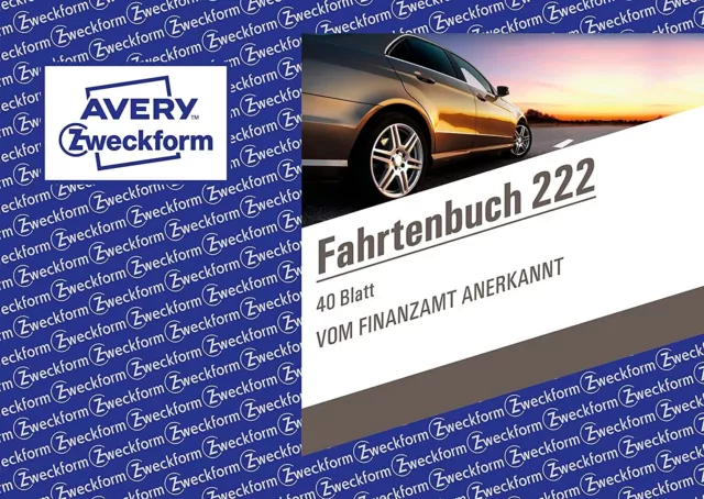 AVERY Zweckform 222 Fahrtenbuch für PKW vom Finanzamt anerkannt, A6 quer