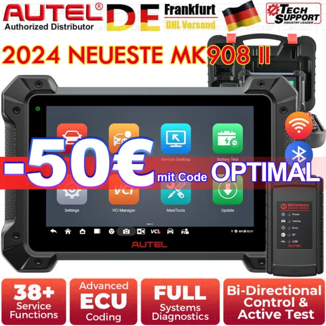 Autel MaxiSys MK908 II PK MS908S Pro Elite KFZ OBD2 Diagnosegerät ECU Coding