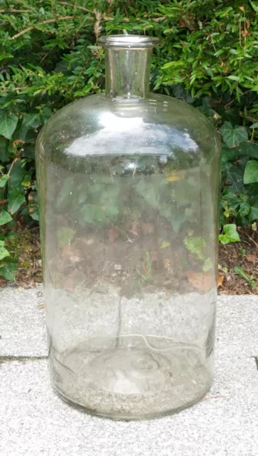 Weinballon Glas Ballon Flasche Gärballon Vase DDR Höhe ca. 50cm