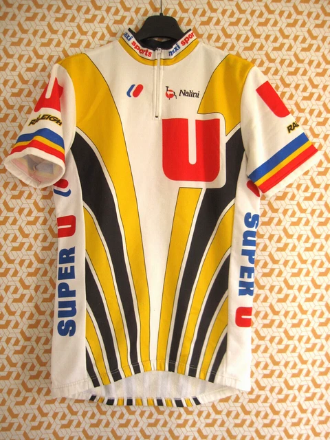 Maillot Cycliste Vintage – Système U / Blacky – Tour 1988 – Laurent Fignon – XXL