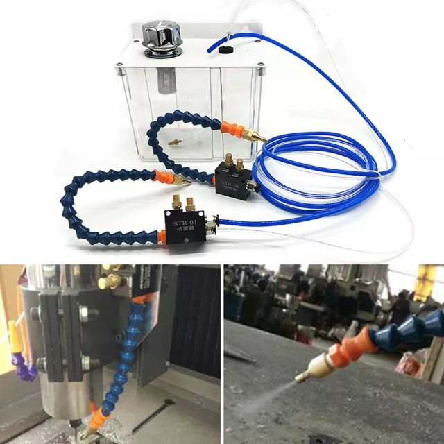 Lubrication Spray System Cooling Sprayer Coolant Pump Oil Mist Sprayer &2Sprayer
