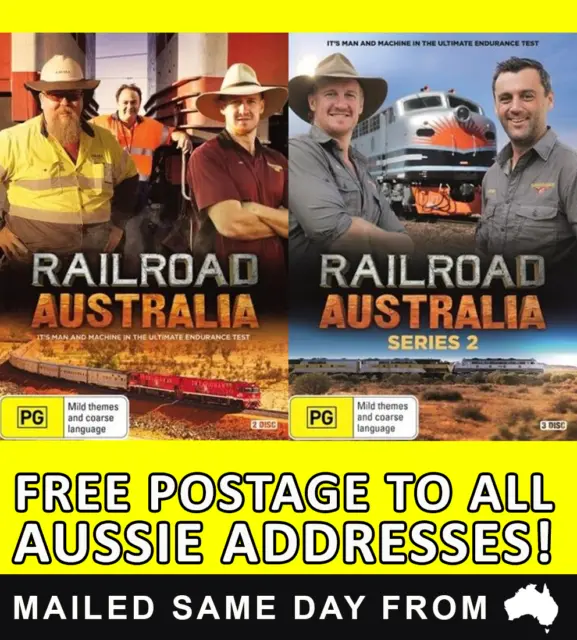 RAILROAD AUSTRALIA Season Series 1 2 DVD SEALED TRAINS GREAT RAILWAY JOURNEYS