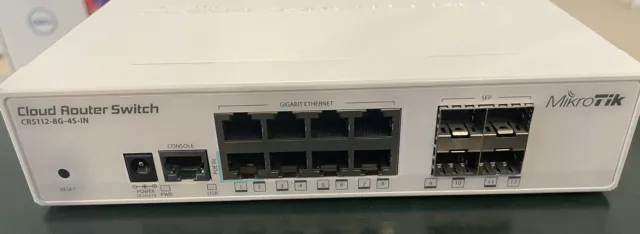 MikroTik CRS112-8G-4S-IN 8 Ports Gigabit 4 SFP Cloud Router Switch