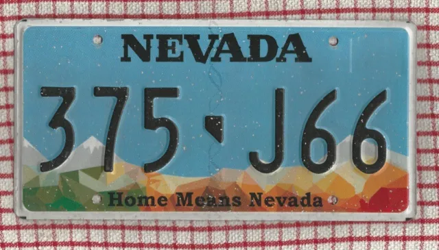 NEVADA rough condition AMERICAN USA LICENSE LICENCE NUMBER PLATE #NVrough