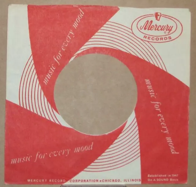 "Mercury","Company Sleeve","Original","45rpm","7inch","Record","Vintage,} )));0>