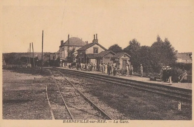 CPA 50 NORMANDY Sleeve near Valognes Carteret BARNEVILLE sur MER La Gare 1930