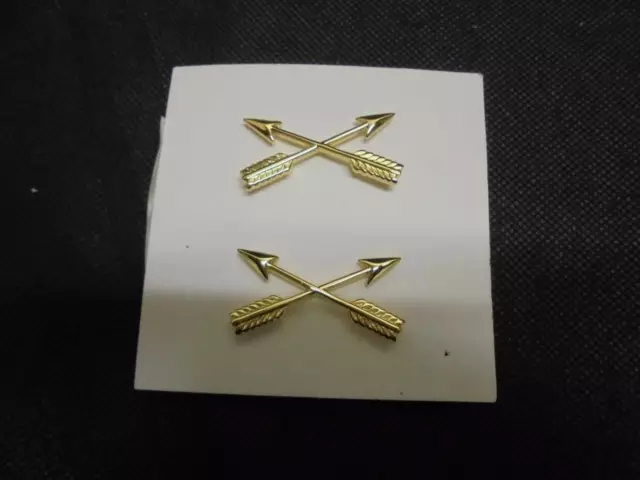 Pair of US Army Military Officers Special Forces Collar Badges / Insignia
