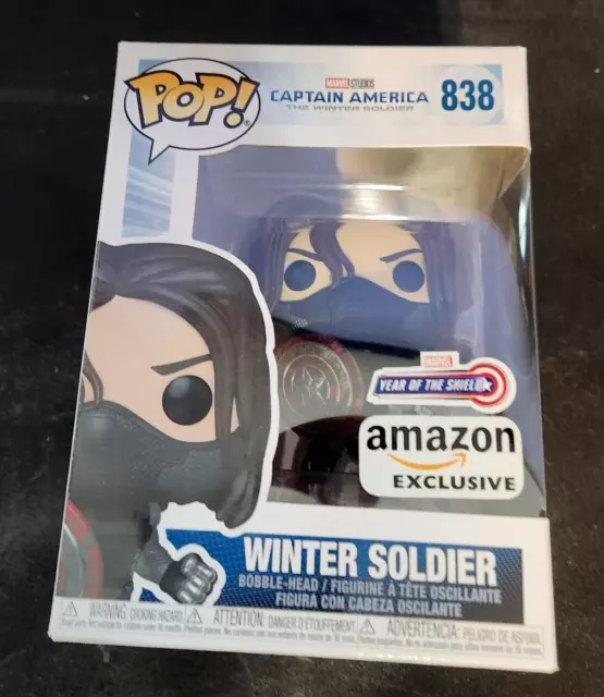 Funko Pop! Marvel #838 Winter Soldier Year Of The Shield Amazon Exclusive