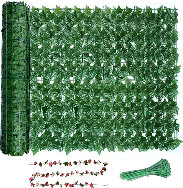 Siepe Artificiale Con Supporto Rigido Posteriore Rotolo 20 Mt Evergreen 1x20 Mt 90729474