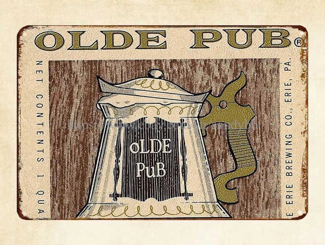 wall furnishings Olde Pub Tavern Brew Beer metal tin sign