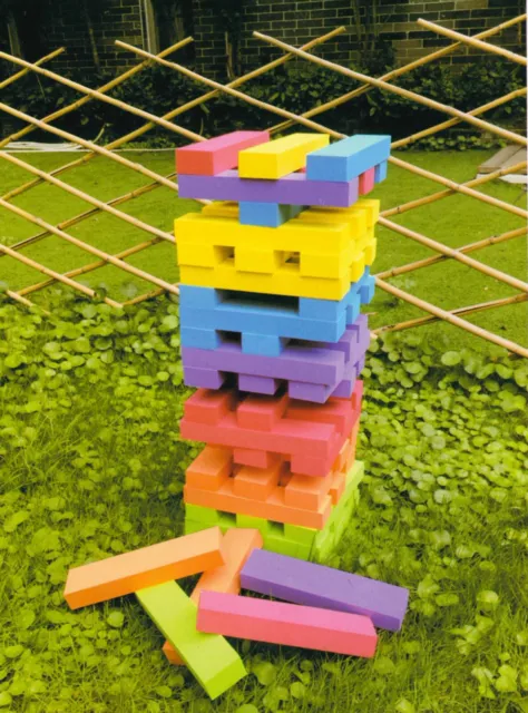 60 Blocks Giant EVA Foam Tumbling Tower Up To 1.2m  Family Jenga Party Game 2