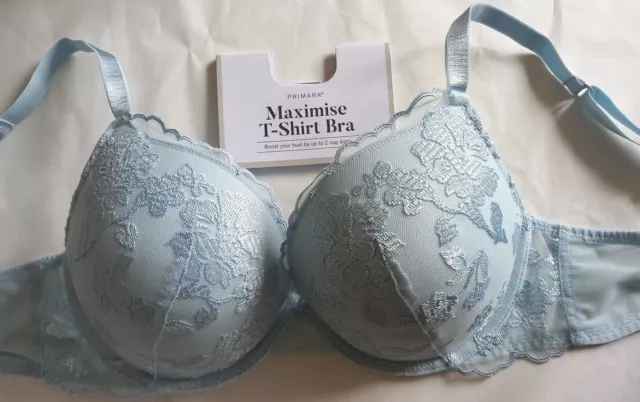 PRIMARK MAXIMISE YOUR ASSETS+2 CUP SIZES FAB RETRO STYLE FLORAL UTTERLY  SEXY BRA