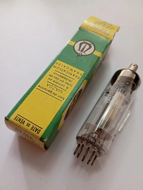 1 Tube électronique (valve) Mazda Belvu EL36 (ou EL 36) - Neuf D'origine - Pour Ampli Ou Radio Vintage