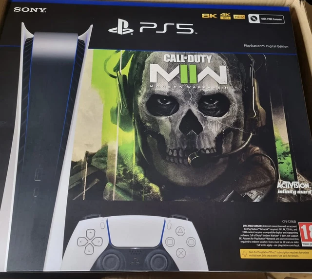 PLAYSTATION 5 DIGITAL Console Call Of Duty MW2 Bundle New And Sealed £