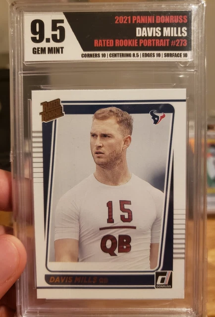 DAVIS MILLS RATED ROOKIE PORTRAIT AKA Longneck RC SP Houston Texans LGS 9.5 GEM