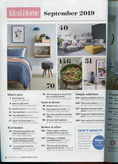 Ideal Home Magazine September 2019 geschäftige schöne Einfamilienhäuser 3