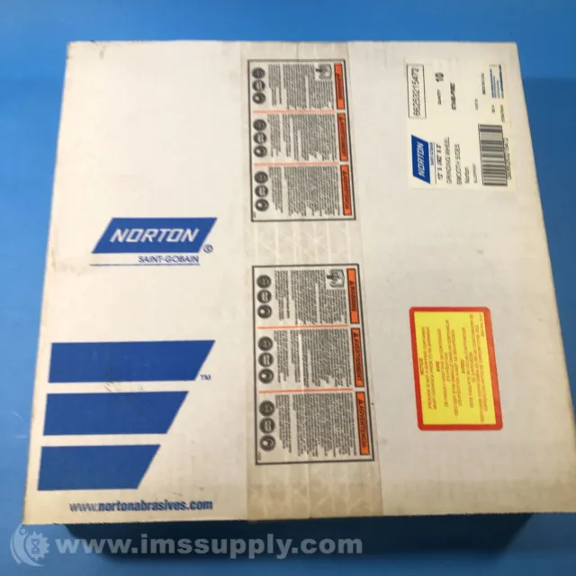 Norton 57A60-P8B2 Box of 10 Grinding Wheels, 12" x .062" x 3" FNFP