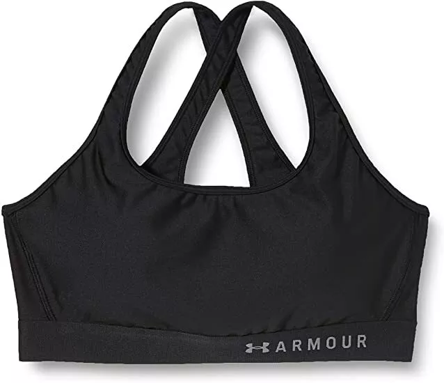 Under armour Riscaldanti Armatura Medio Impact Crossback SPORTS Bra, Nero, L