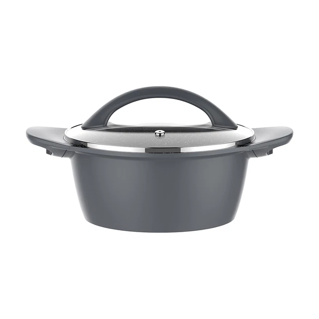 Schmortopf mit Glasdeckel 24 cm Kochtopf Bratentopf neuetischkultur