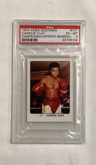 Cassius Clay Muhammad Ali 1974 Keisa Campeones Del Deporte Mundial #171 Psa 6