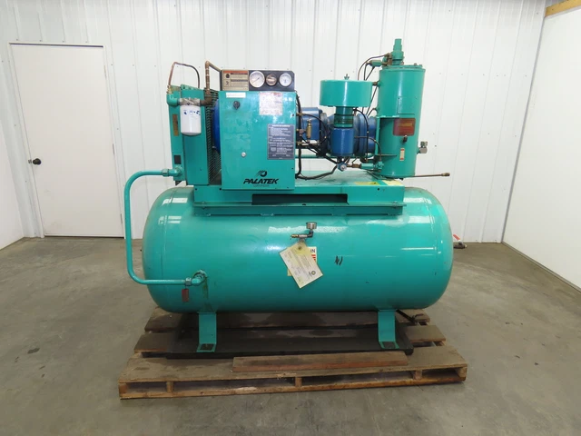 Palatek 250F200 Rotary Screw Air Compressor 25Hp 230/460V 3Ph 200 Gallon 100CFM Palatek 250F200 Rotary Screw Air Compressor 25Hp 230/460V 3Ph 200 Gallon 100CFM
