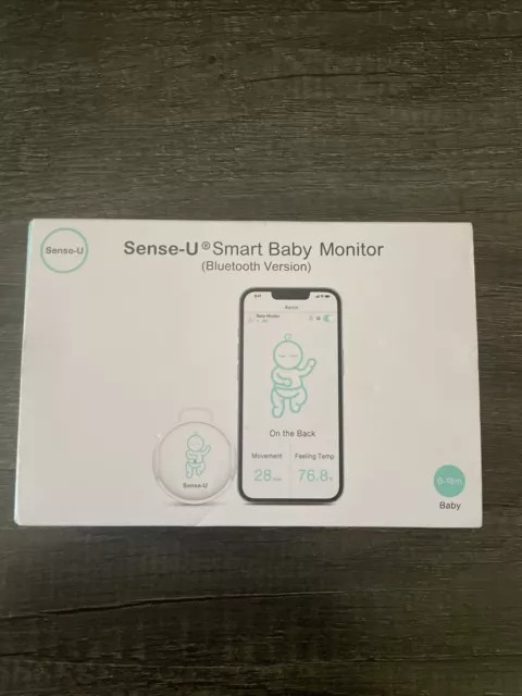 Sense-U Smart Baby Monitor w/Body Movement, Temperature Sleeping Position-Green