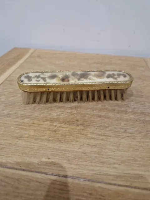 Vintage Dressing Table Brush with flowers