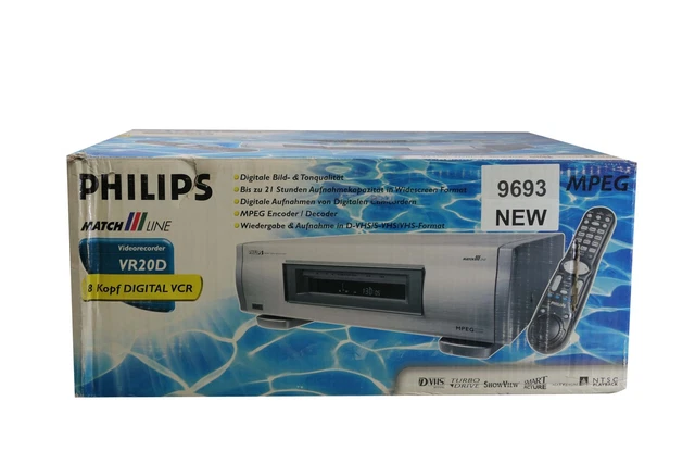 Magnétoscope Philips VR20 - VHS PAL/SECAM/NTSC - Avec Télécommande Et Manuel