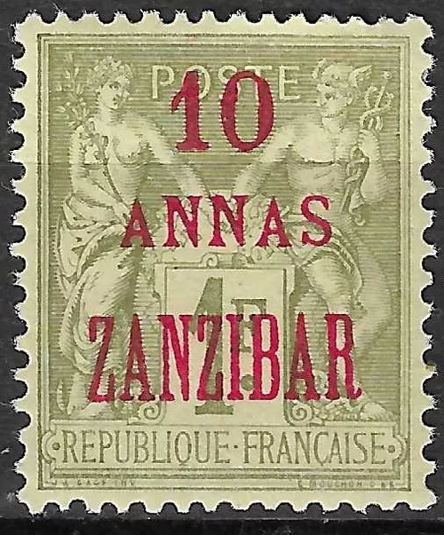 COLONIES FRANCAISES - Zanzibar - Yvert  29