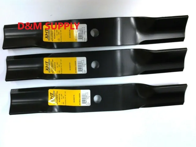 Set of 3-48" mower blades to fit Kubota RCK48-20ZG RCK48-GR RCK48P-18BX...