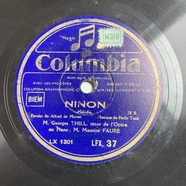 78 rpm Thill Pensée D'automne Ninon. Lfx37