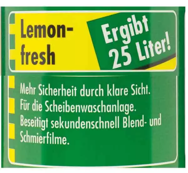 SONAX KlarSicht 1:100 Konzentrat Lemon-fresh Wischwasserzusatz 2x 250ml 3