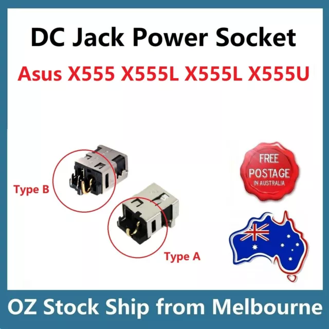DC Power Jack Socket Port For Asus X555 X555L X555DA X555LA X555U X555Y X555YA