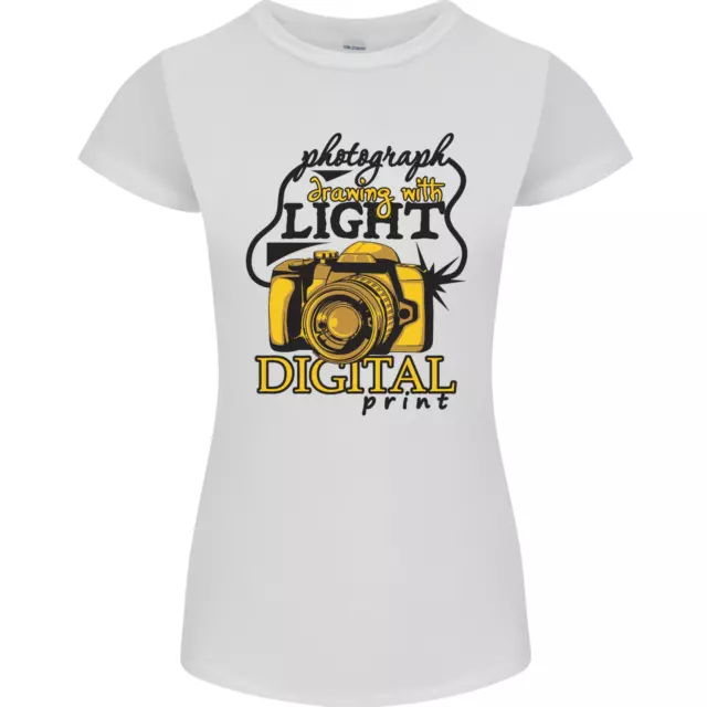 Photography Drawing With Light Photographer Womens Petite Cut T-Shirt