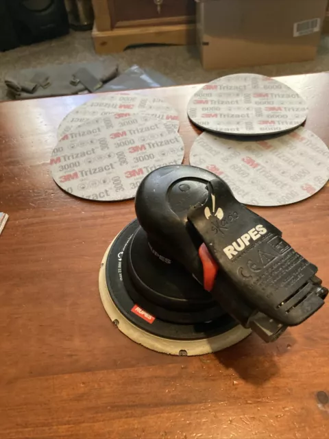 RUPES Skorpio  Orbital Air Pneumatic H&L Palm Sander 150mm 6" 3mm Orbit