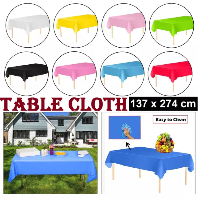 Wedding Party Tablecover Table Cover Cloth Plastic Tablecloth For Birthday Party